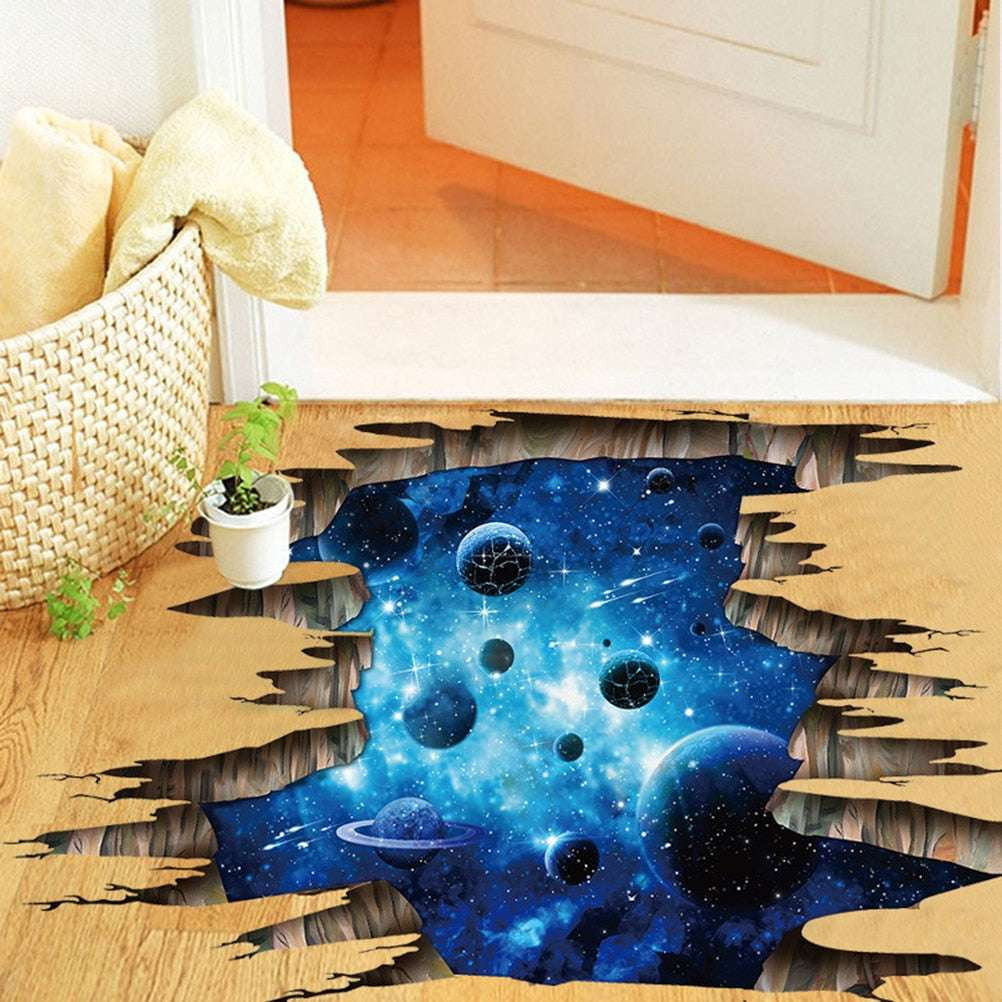 3D Wall Art, Galaxy Wall Decals, Realistic Wall Stickers - available at Sparq Mart