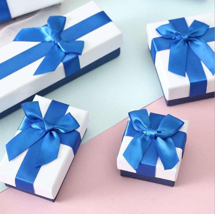 affordable jewelry packaging, jewelry blue bow, jewelry packaging box - available at Sparq Mart