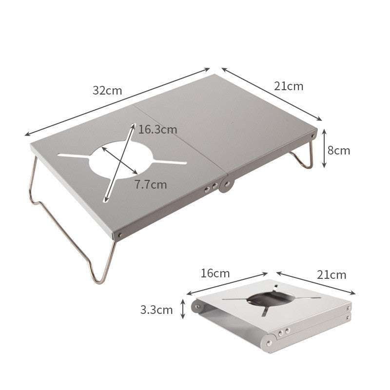 Aluminum Stove Stand, Camping Stove Table, Portable Stove Bracket - available at Sparq Mart