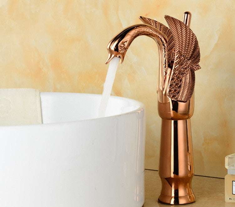 Copper Vanity Faucet, Elegant Washbasin Tap, Vintage Bathroom Faucet - available at Sparq Mart