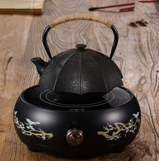 Artisan Iron Kettle, Decorative Iron Teapot, Unique Umbrella Kettle - available at Sparq Mart