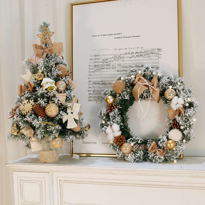 Christmas decoration wreath, Christmas home decor, small desktop ornament - available at Sparq Mart