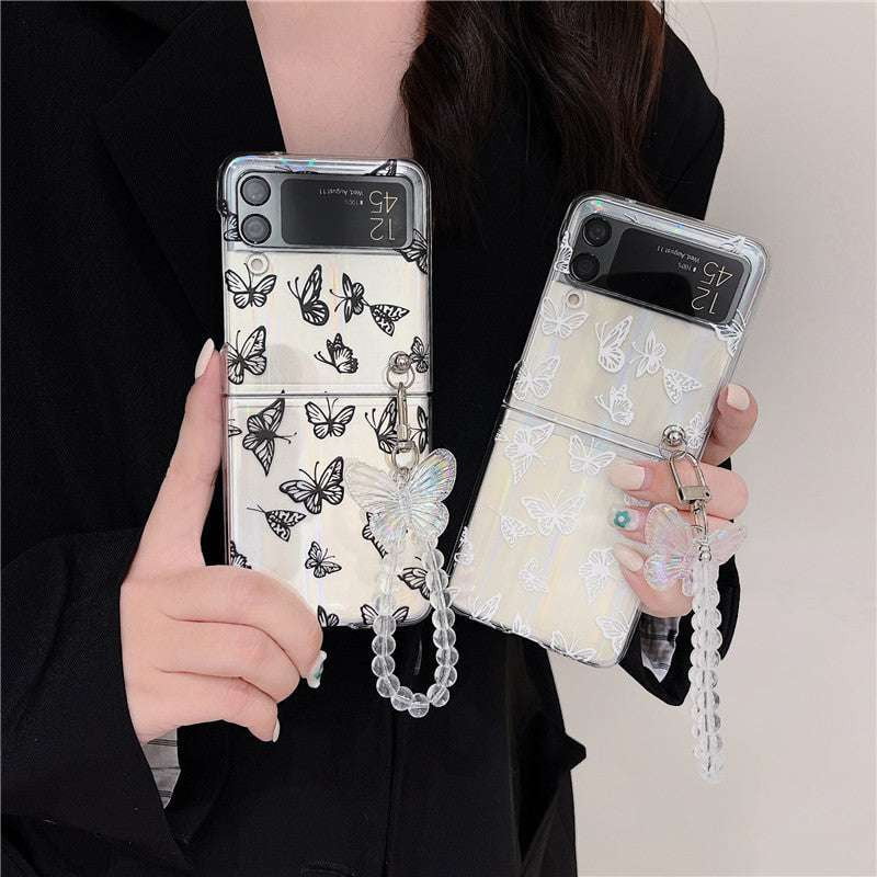 butterfly phone case, protective flip3 cover, z flip3 accessory - available at Sparq Mart