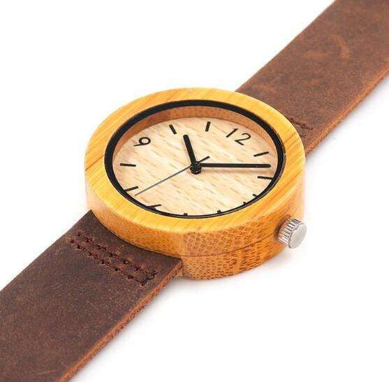 handmade wooden watch, ladies bamboo watch, sustainable timepiece - available at Sparq Mart