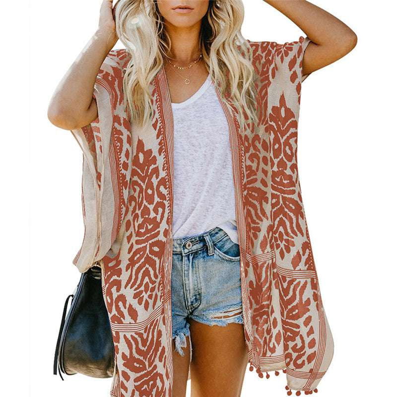 Bohemian Kimono Cardigan, Ladies Digital Kimono, Medium Length Kimono - available at Sparq Mart