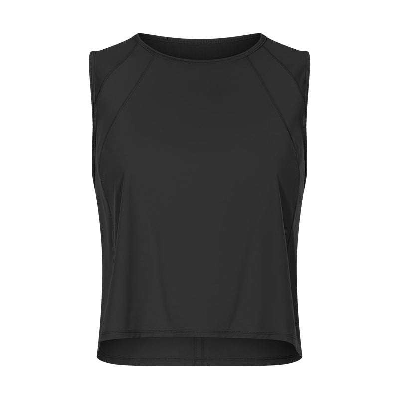 Breathable Yoga Vest Women, Lightweight Short Fitness Vest, Mesh Workout Apparel Women - available at Sparq Mart