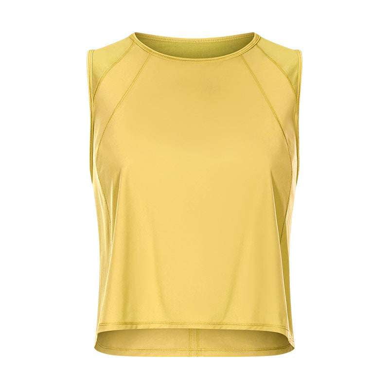 Breathable Yoga Vest Women, Lightweight Short Fitness Vest, Mesh Workout Apparel Women - available at Sparq Mart