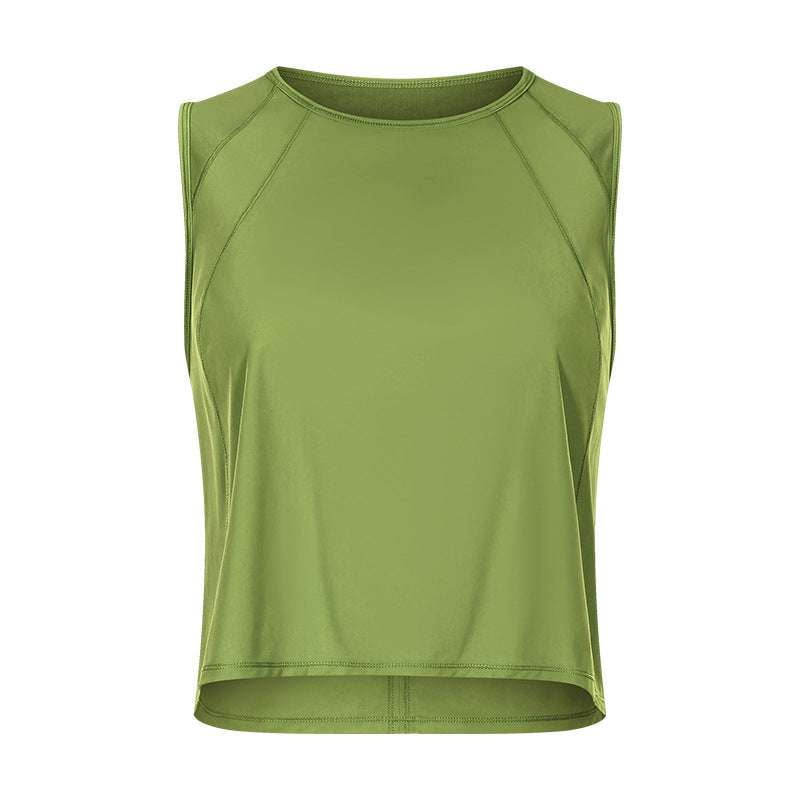 Breathable Yoga Vest Women, Lightweight Short Fitness Vest, Mesh Workout Apparel Women - available at Sparq Mart