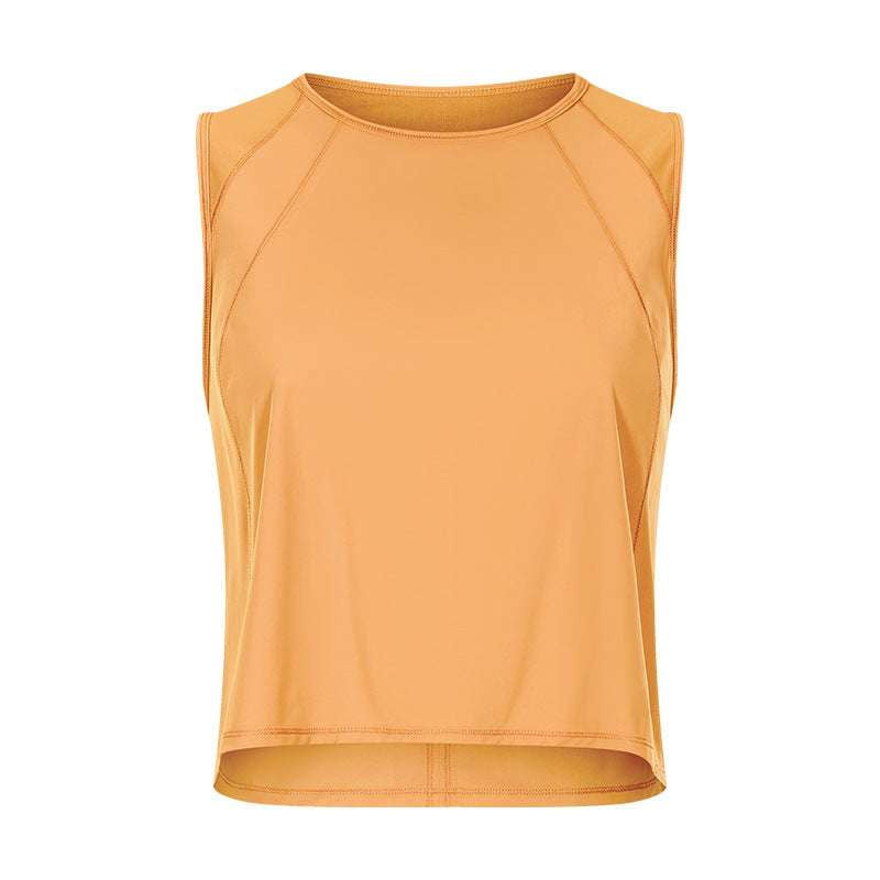 Breathable Yoga Vest Women, Lightweight Short Fitness Vest, Mesh Workout Apparel Women - available at Sparq Mart