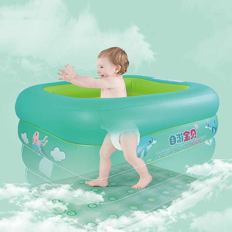 Inflatable Baby Pool, Thickened Kids Pool, Toddler Swimming Fun - available at Sparq Mart