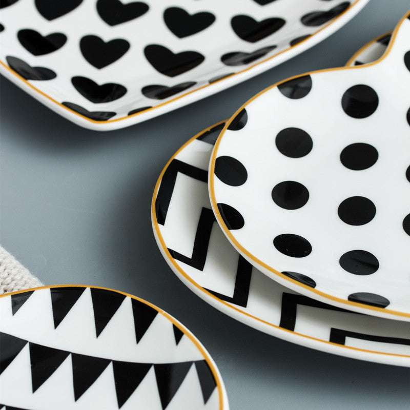 Ceramic Serving Dish, Heart Dinner Plate, Heart-Shaped Dinnerware - available at Sparq Mart