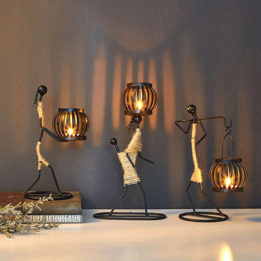 Elegant Candlestick Set, Girls Room Decor, Iron Candle Holder - available at Sparq Mart