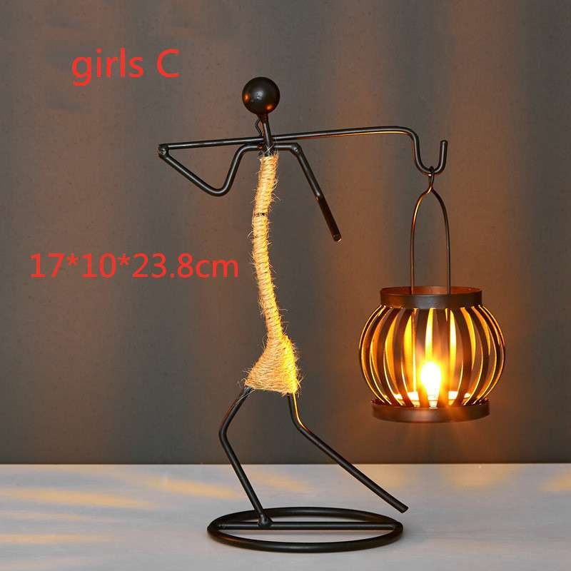 Elegant Candlestick Set, Girls Room Decor, Iron Candle Holder - available at Sparq Mart