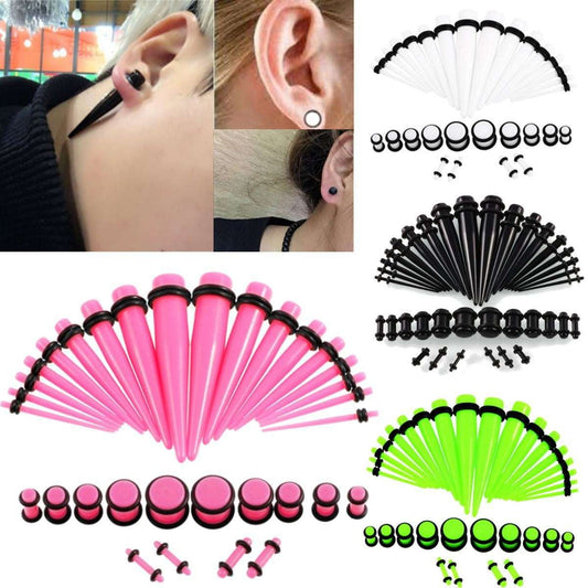 Acrylic Ear Expanders, Hypoallergenic Ear Stretching, Stylish Ear Gauges - available at Sparq Mart