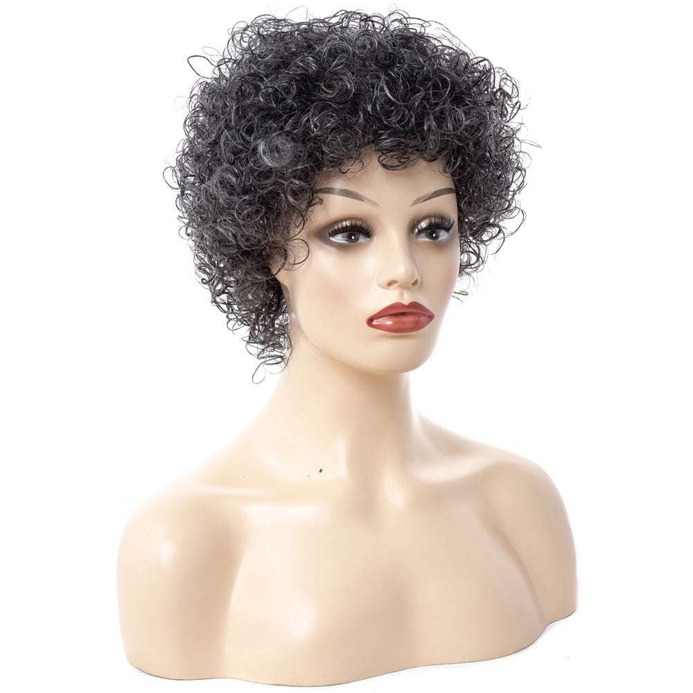 Afro Curly Wig, Curly Wig Headgear, Natural Ladies Wig - available at Sparq Mart