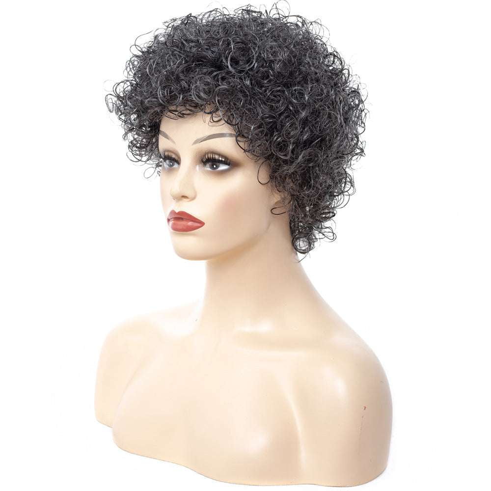 Afro Curly Wig, Curly Wig Headgear, Natural Ladies Wig - available at Sparq Mart