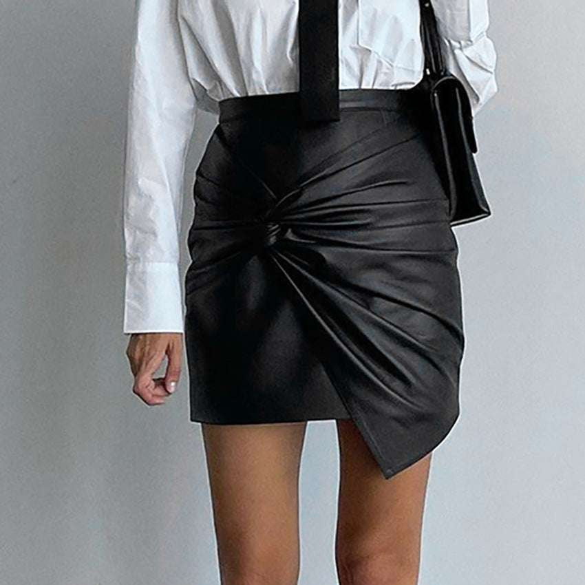 Cross Bow Skirts, European Leather Skirts, Leather Bow Skirts - available at Sparq Mart