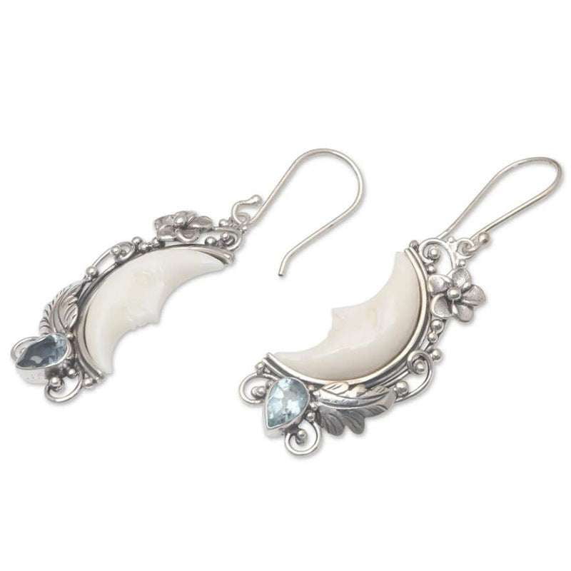 Face Carved Jewelry, Mysterious Style Earrings, Unique Silver Earrings - available at Sparq Mart