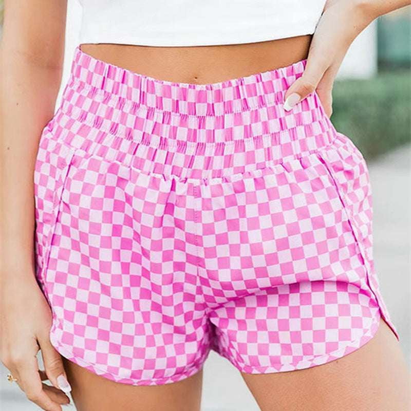 Casual Shorts Fashion, High Waist Shorts, Pink Leopard Shorts - available at Sparq Mart