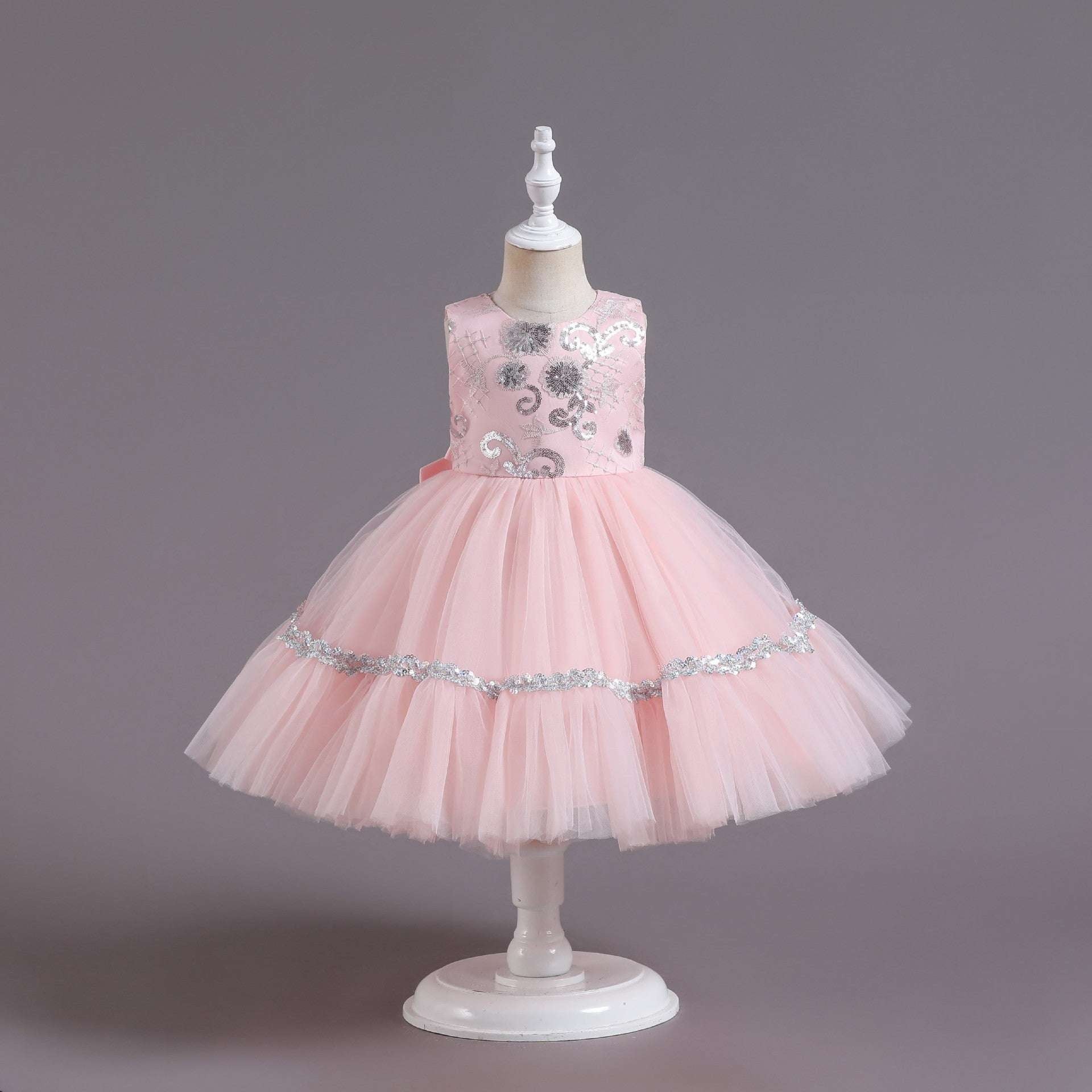 Cute Flower Pettiskirt, European Style Girls Dress, Girls Princess Mesh Dress - available at Sparq Mart