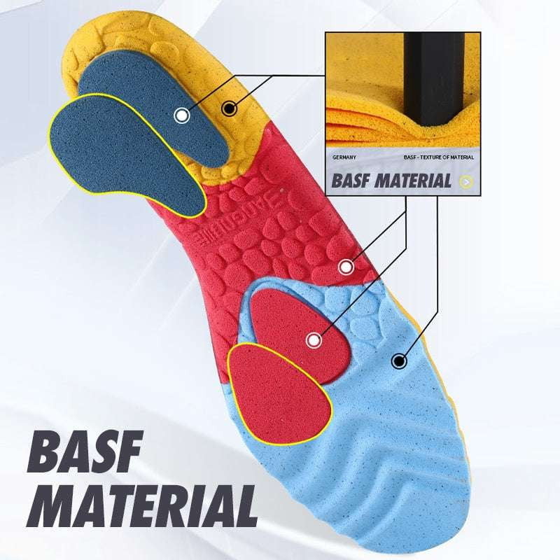 Arch support insoles, BASF PU foam, Heel shock absorption - available at Sparq Mart