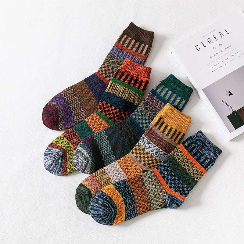 Men's Wool Socks, Thick Thread Socks, Thickened Mid-Calf Socks - available at Sparq Mart