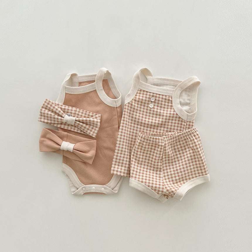 Comfortable Toddler Loungewear, Cotton Infant Outfit, Cozy Baby Summer Sets - available at Sparq Mart