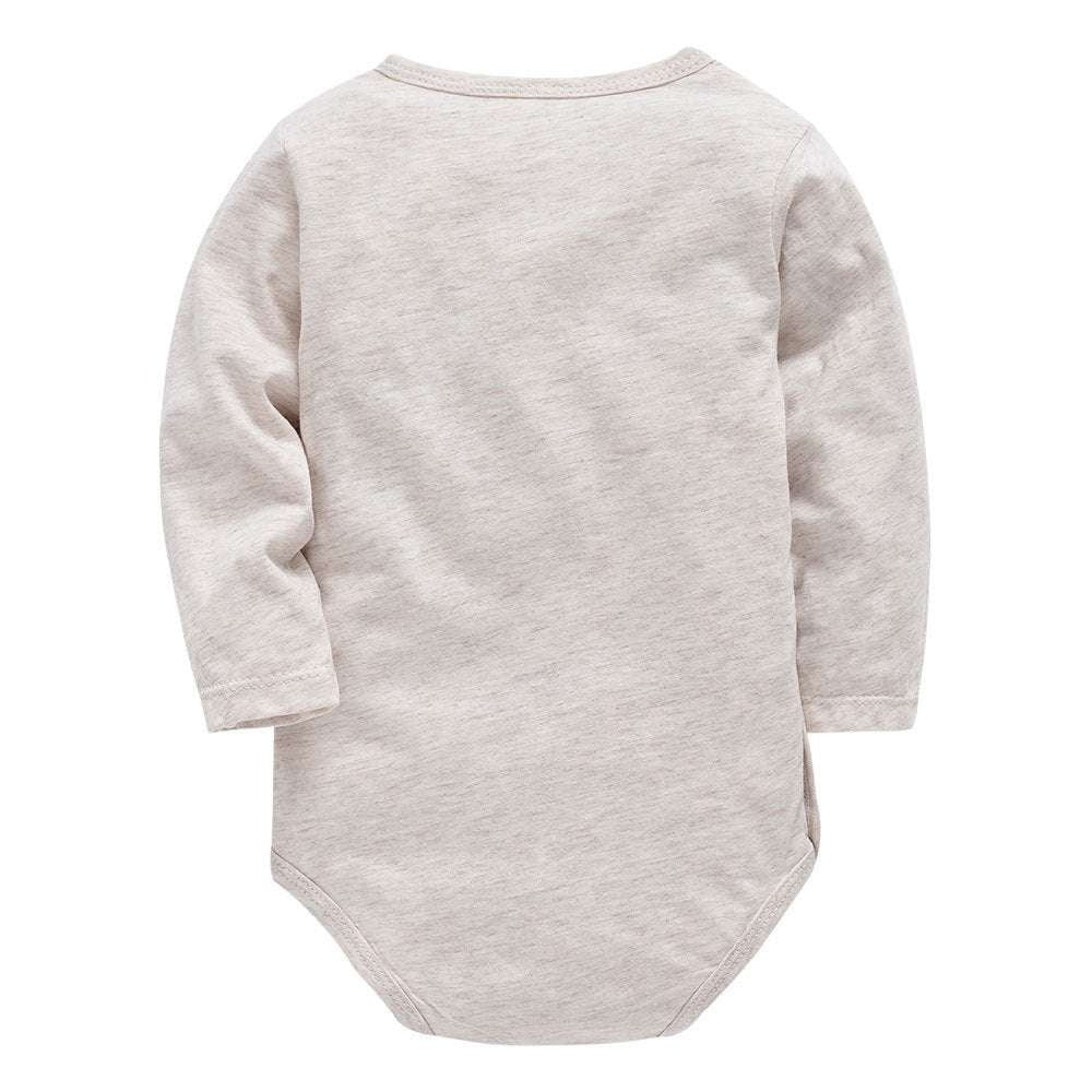 Cotton Baby Bodysuit, Long Sleeve Romper, Newborn Cotton Outfit - available at Sparq Mart