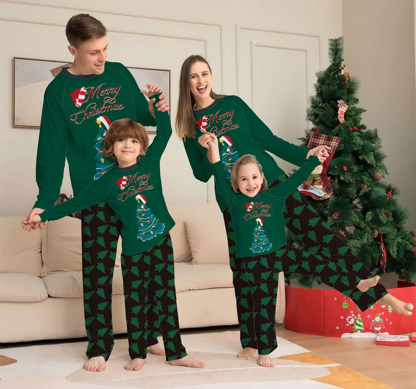 Family Christmas Pajama Sets, Festive Matching Sleepwear, Holiday Family Nightwear - available at Sparq Mart