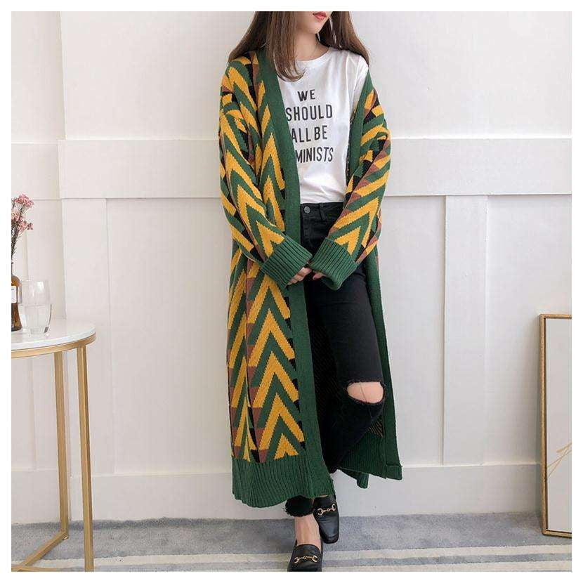 Cozy Fall Cardigan, Green Cardigan Sweater, Stylish Yellow Cardigan - available at Sparq Mart