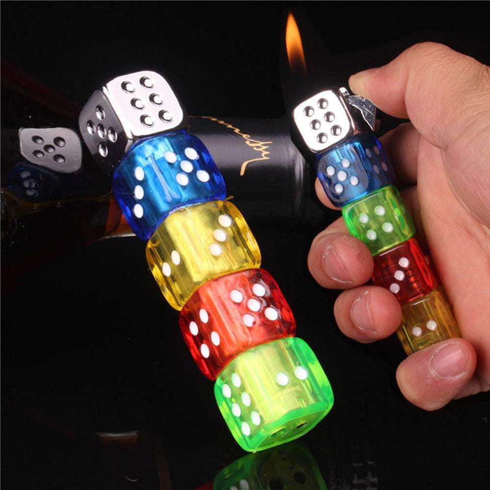 Glowing Dice Lighter, Inflatable Dice Lighter, Unique Flame Lighters - available at Sparq Mart