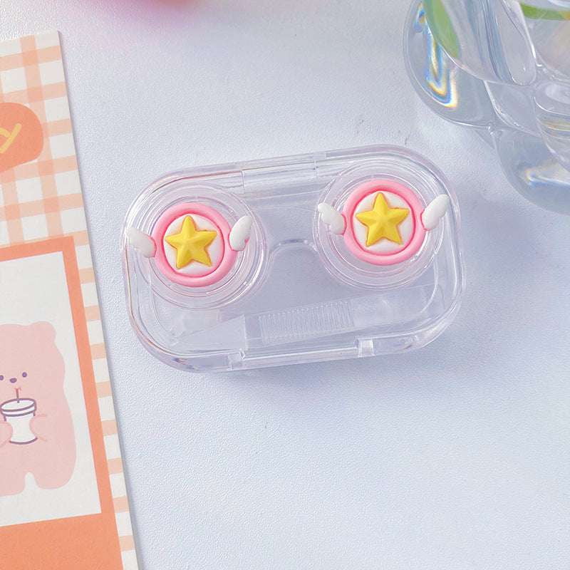 Cartoon Contact Lens Case, Durable Contact Lens Holder, Stylish Lens Storage Box - available at Sparq Mart