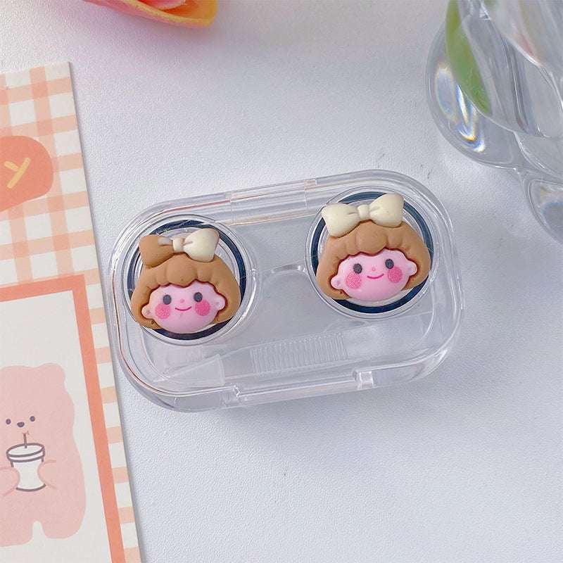 Cartoon Contact Lens Case, Durable Contact Lens Holder, Stylish Lens Storage Box - available at Sparq Mart