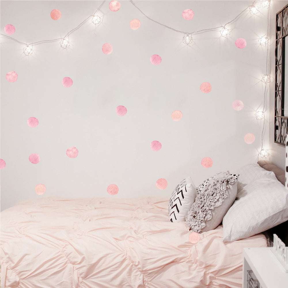 'Nursery Wall Stickers', 'Pink Dot Stickers', 'Polka Dot Decor' - available at Sparq Mart