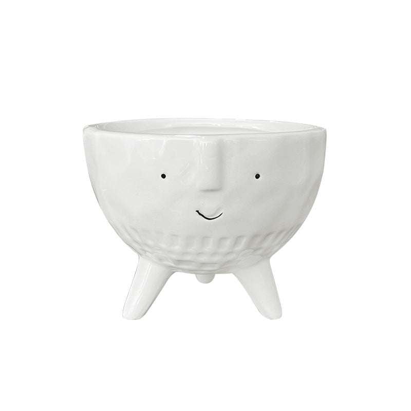 Cartoon Flowerpots, Cute Succulent Pots, Hand Drawn Planters - available at Sparq Mart