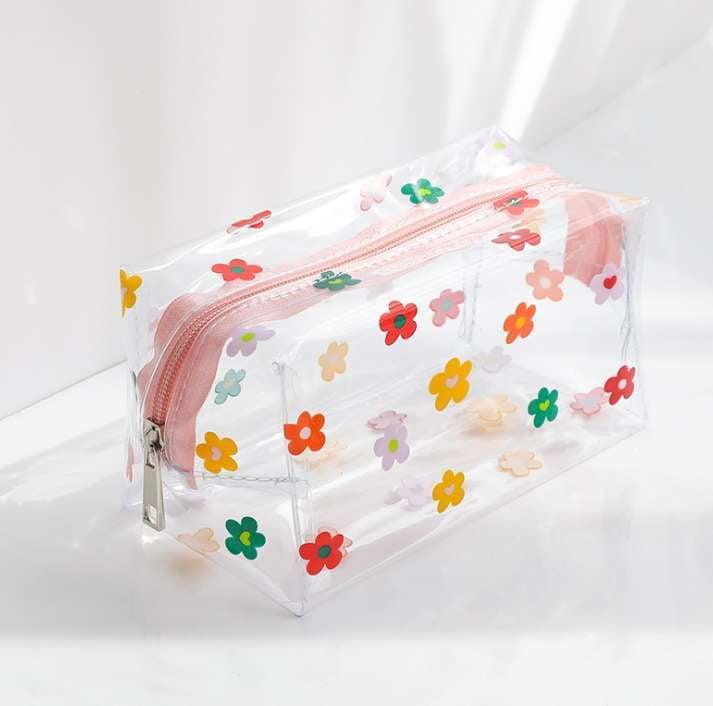 Cute Cosmetic Organizer, Large Portable Cosmetic, Transparent Wash Bag - available at Sparq Mart