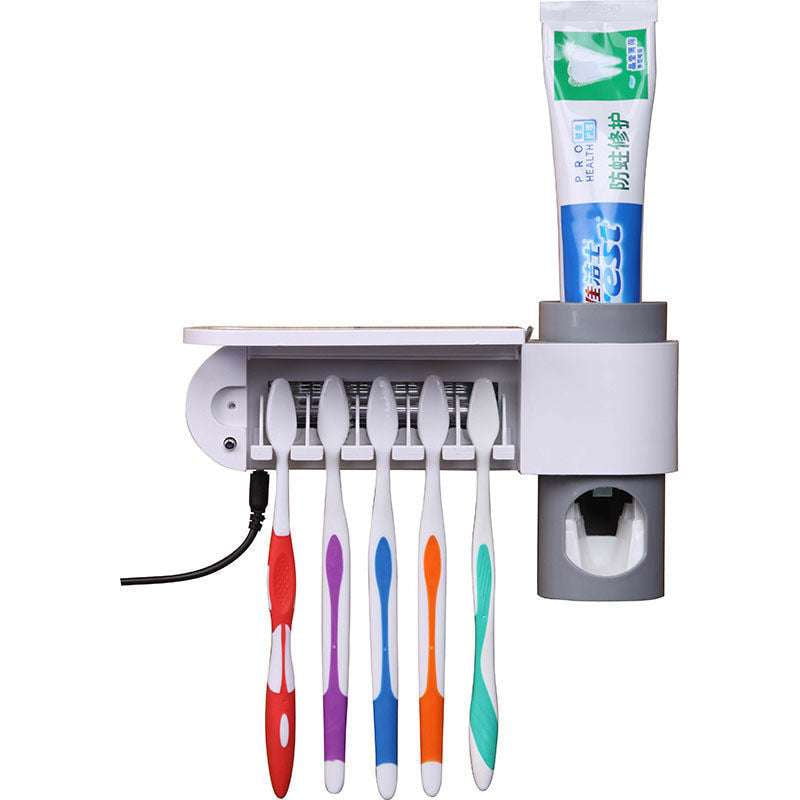 Automatic Toothpaste Dispenser, Ultraviolet Toothbrush Cleaner, UV Toothbrush Sanitizer - available at Sparq Mart