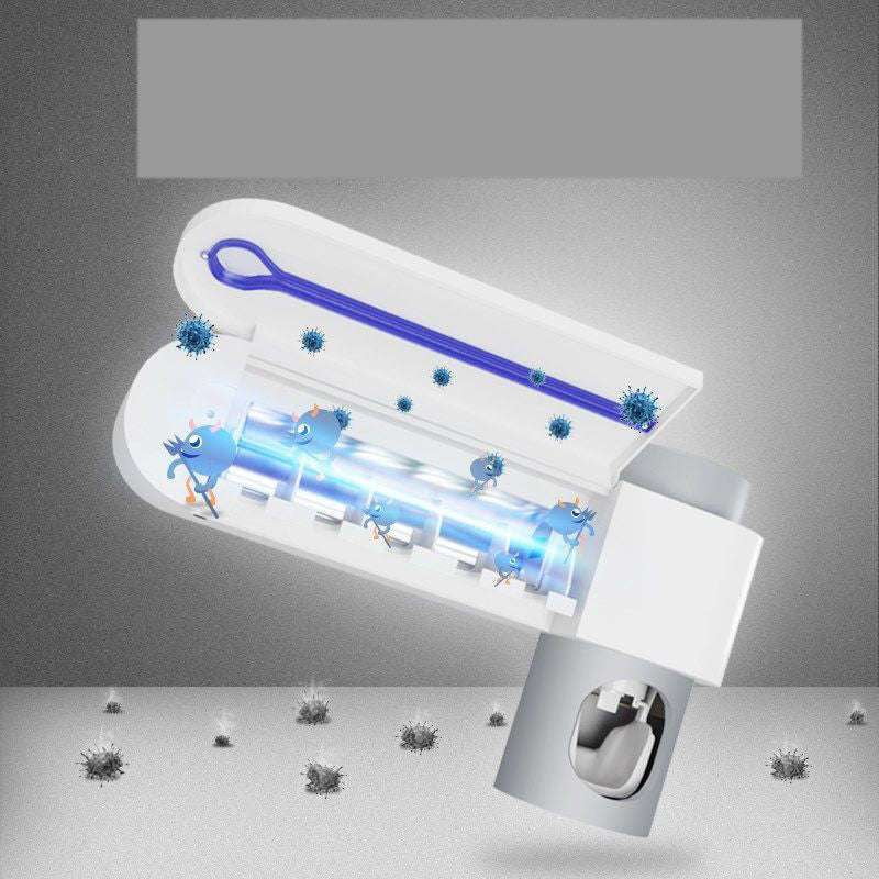 Automatic Toothpaste Dispenser, Ultraviolet Toothbrush Cleaner, UV Toothbrush Sanitizer - available at Sparq Mart