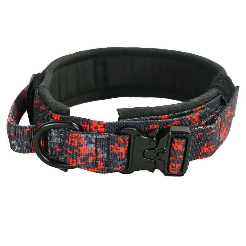 Heavy-Duty Dog Collar, Nylon Training Dog Collar, Outdoor Tactical Dog Collar - available at Sparq Mart