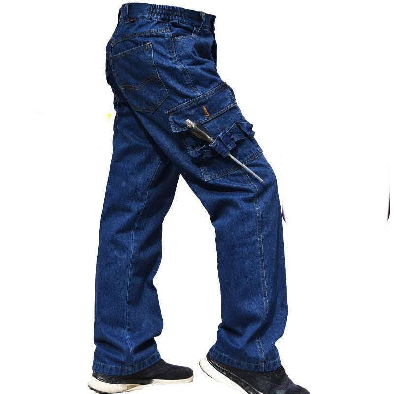 Durable Work Pants, Multi-pocket Workwear, Rugged Denim Overalls - available at Sparq Mart