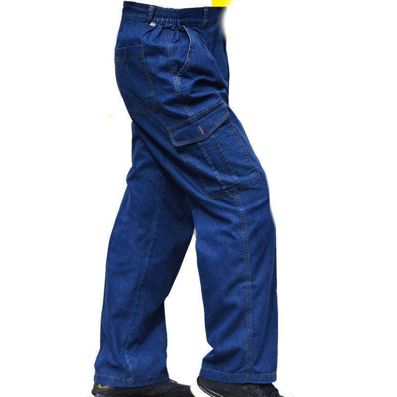 Durable Work Pants, Multi-pocket Workwear, Rugged Denim Overalls - available at Sparq Mart