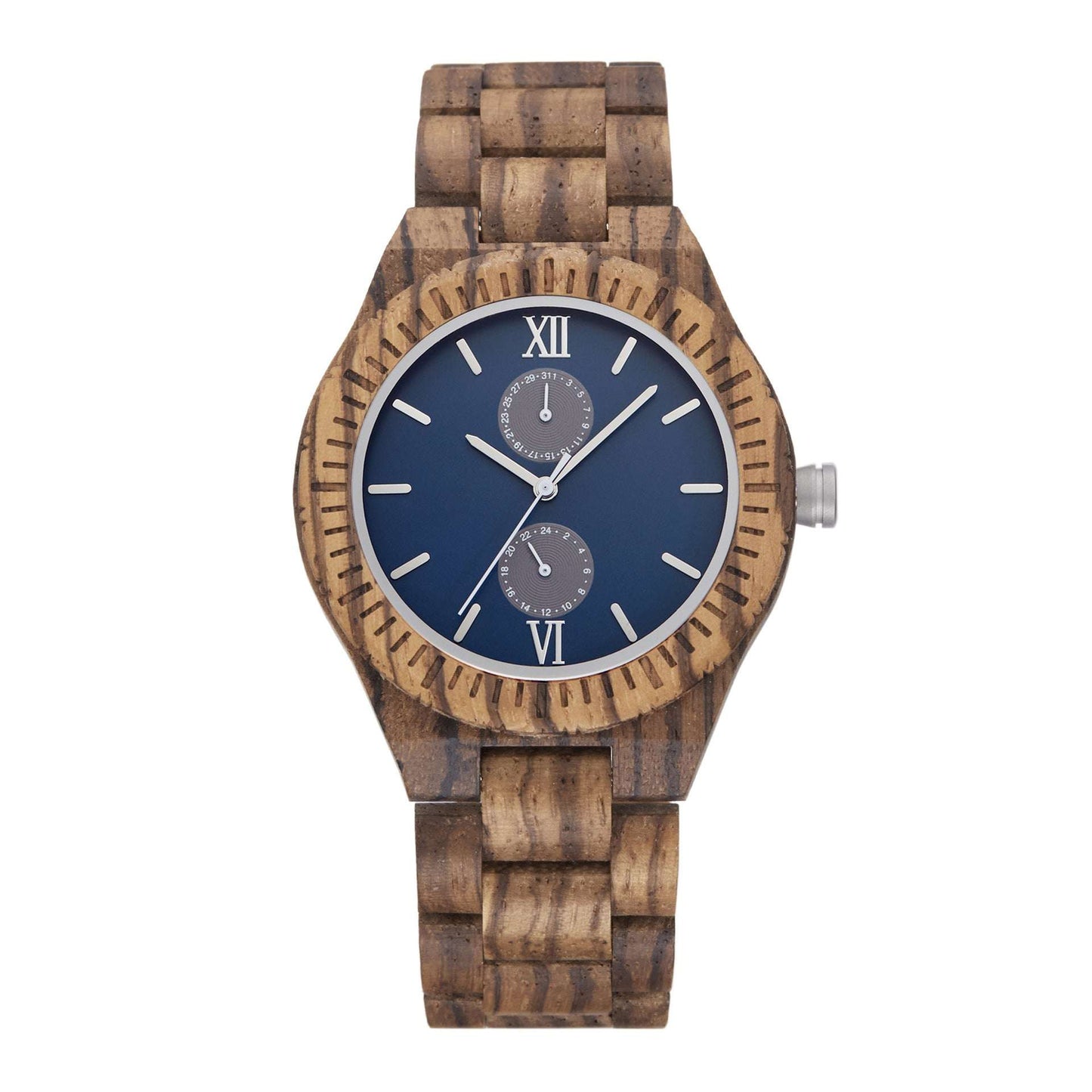 Eco-Friendly Wooden Watch, Men's Wooden Quartz Watch, Multi-Functional Wooden Watch - available at Sparq Mart