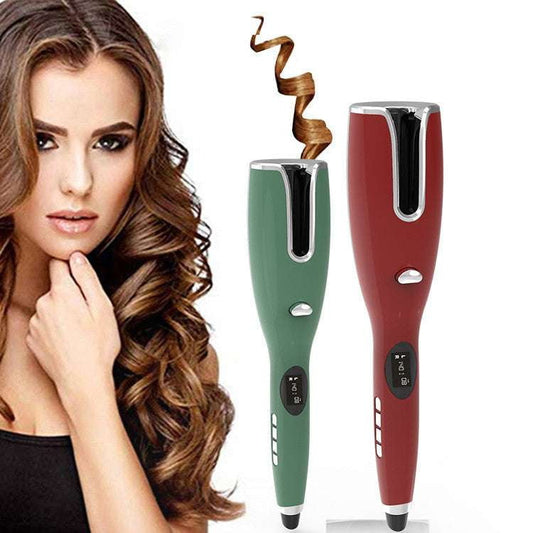 Automatic Curling Iron, Effortless Hair Styling, LCD Display Curler - available at Sparq Mart