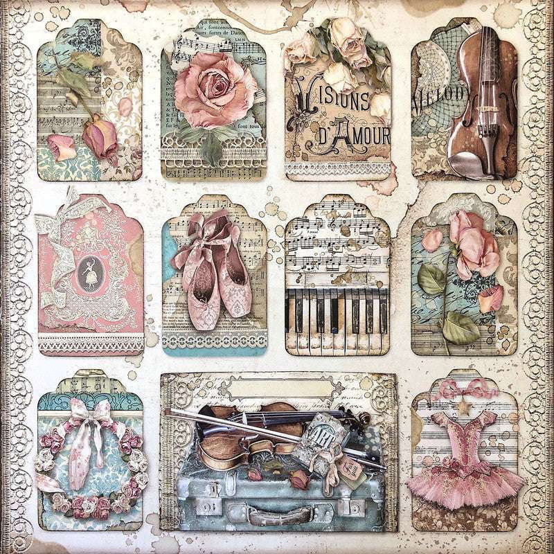 Ballet Sticker Decor, Elegant Sticker Set, Vintage Journal Stickers - available at Sparq Mart