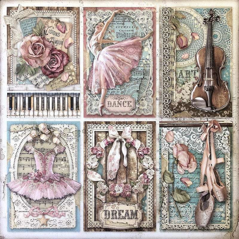 Ballet Sticker Decor, Elegant Sticker Set, Vintage Journal Stickers - available at Sparq Mart