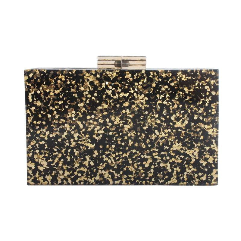 Acrylic Clutch Bag, Beaded Square Purse, Elegant Beads Handbag - available at Sparq Mart