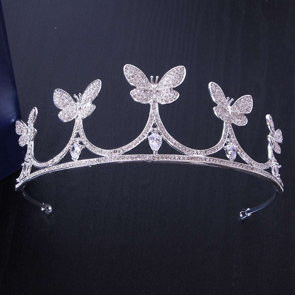 Bridal Zircon Tiara Crown, Luxury Wedding Crown Tiara, Sparkling Bridal Headpiece - available at Sparq Mart