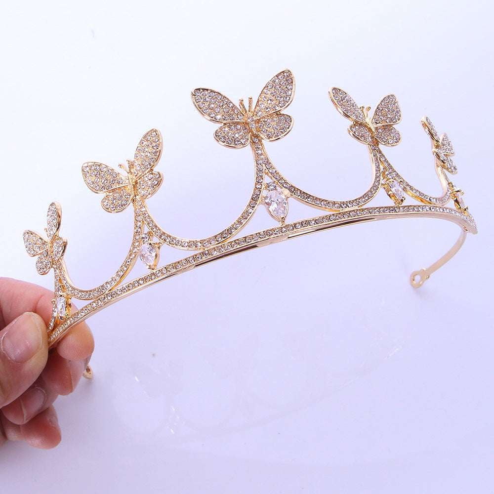 Bridal Zircon Tiara Crown, Luxury Wedding Crown Tiara, Sparkling Bridal Headpiece - available at Sparq Mart