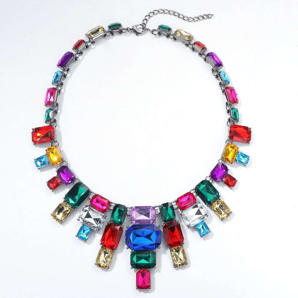 Crystal Statement Necklace, Elegant Crystal Jewelry, High-end Necklace Jewelry - available at Sparq Mart