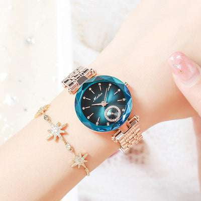 Crystal Wristwatch, Ladies Quartz Watch, Women's Elegant Timepiece - available at Sparq Mart